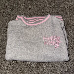 Sanrio Hello Kitty Gray and Pink Sweater